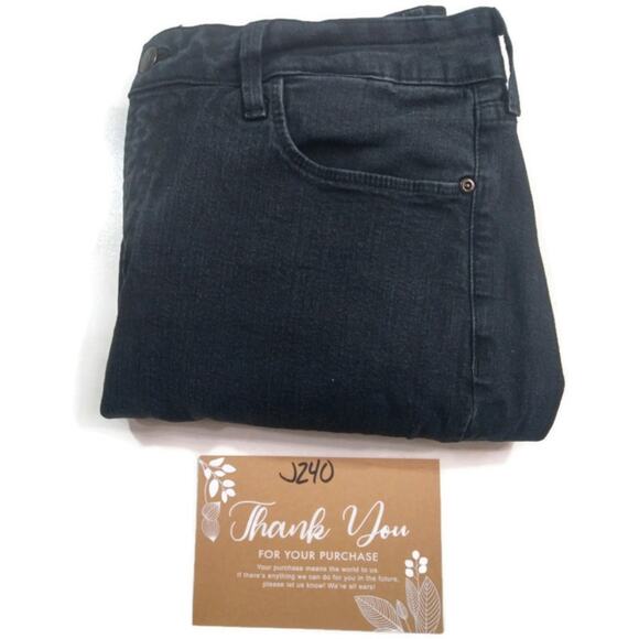 J240 NYDJ 11" Rise Antique Black Straight Leg size 14P - Picture 8 of 8